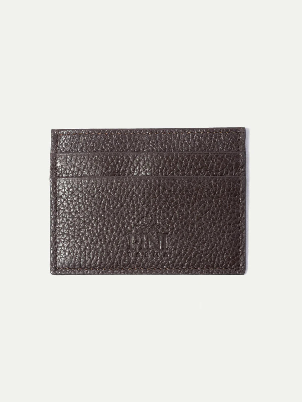 Brown leather card holder