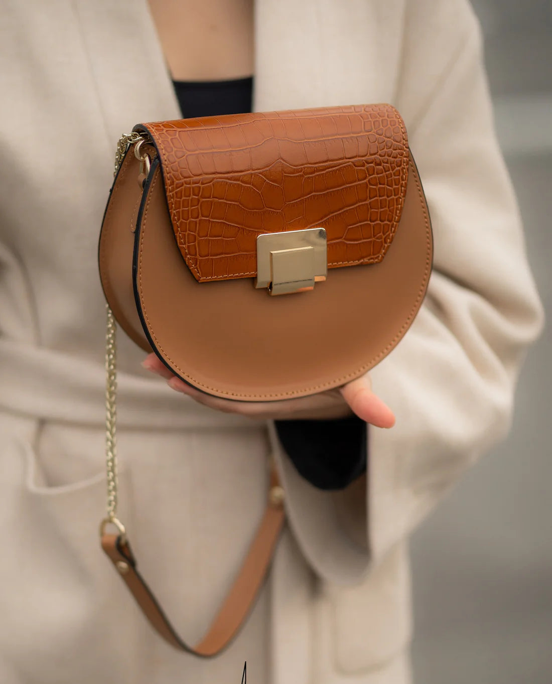 SAC À ÉPAULE EN CUIR ORIGINAL