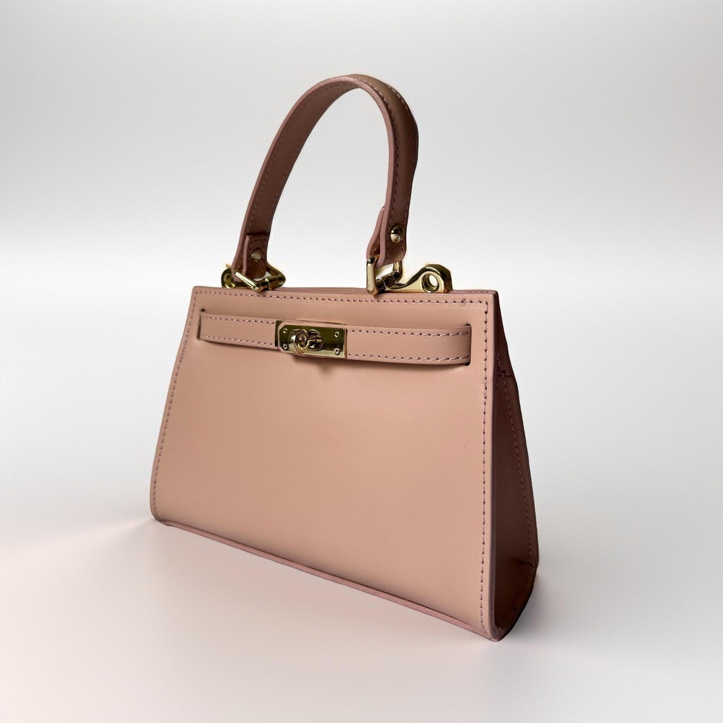 MINI KELLY - TAUPE EN CUIR ORIGINAL