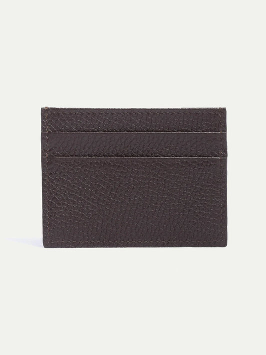Brown leather card holder